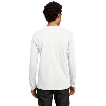 District Threads Long Sleeve Perfect Weight T-Shirt - Bright White