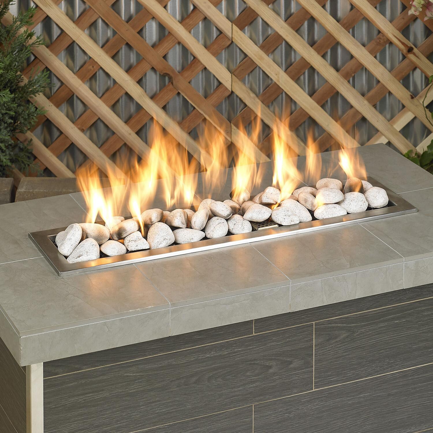 BBQGuys Signature Cottage White Stones - 15 Stone Set - Lifestyle thumbnail