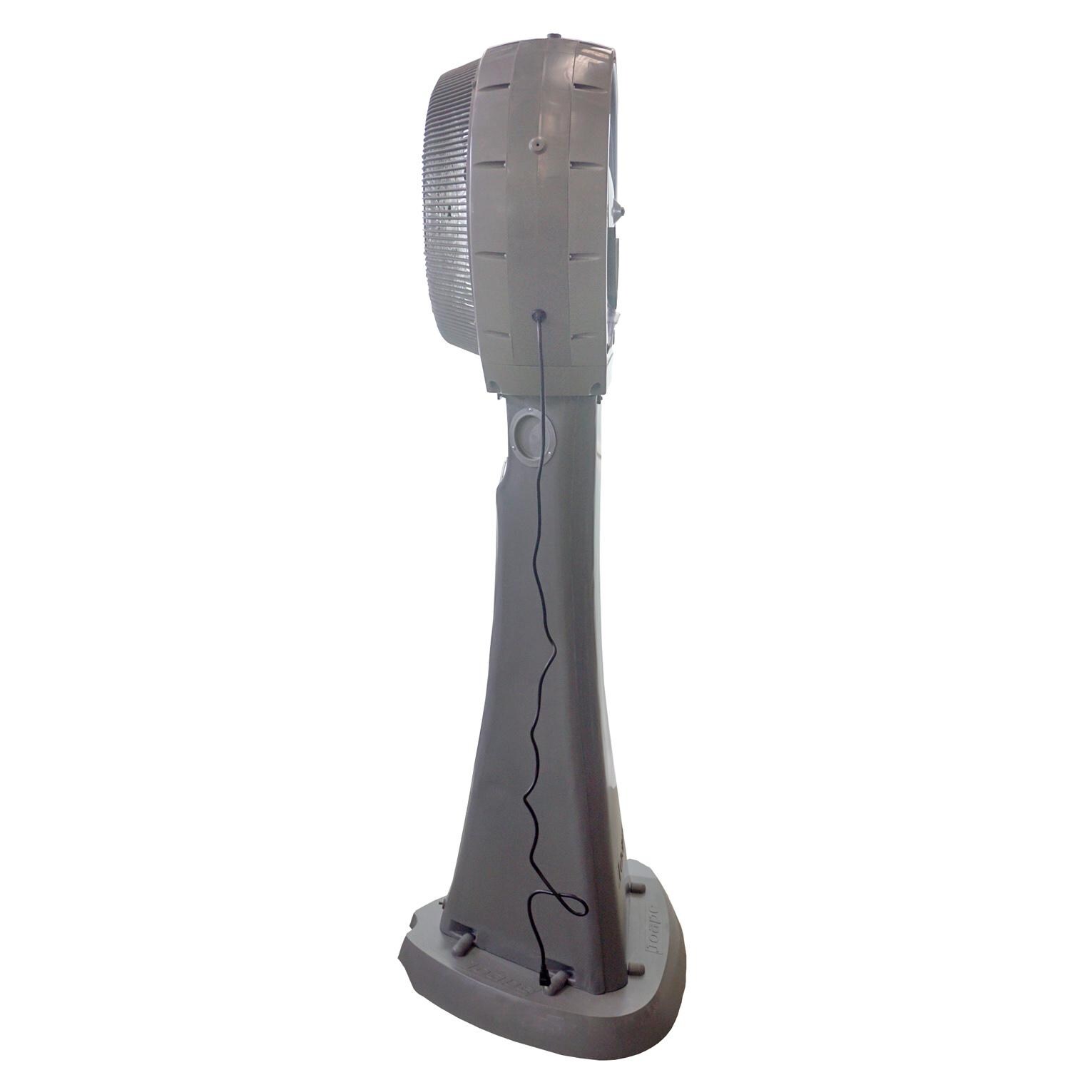 Ecojet by Joape LVP-050201 Tornado Reservoir 26-Gallon Outdoor Misting Fan - Gray - Left Side View thumbnail