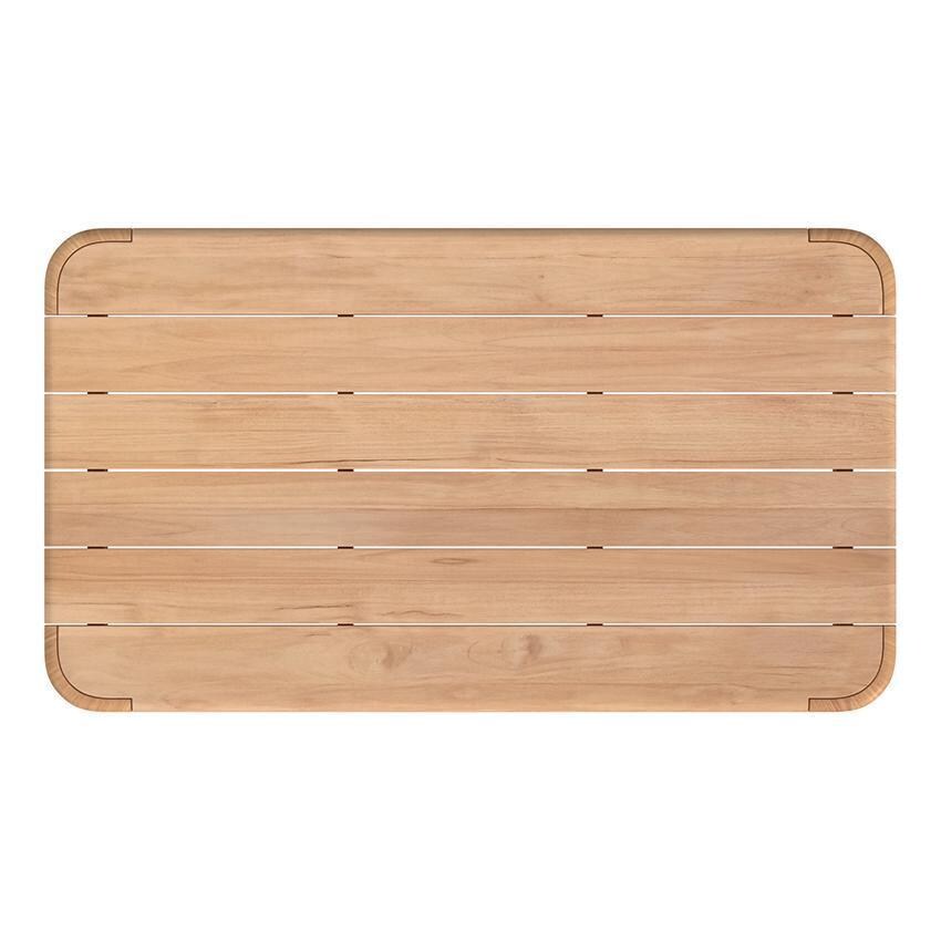 Playa 5 Pc Resin Wicker Seating Set w/ Swivel Chairs By Sunset West - Coffee Table - Top View - White Background thumbnail