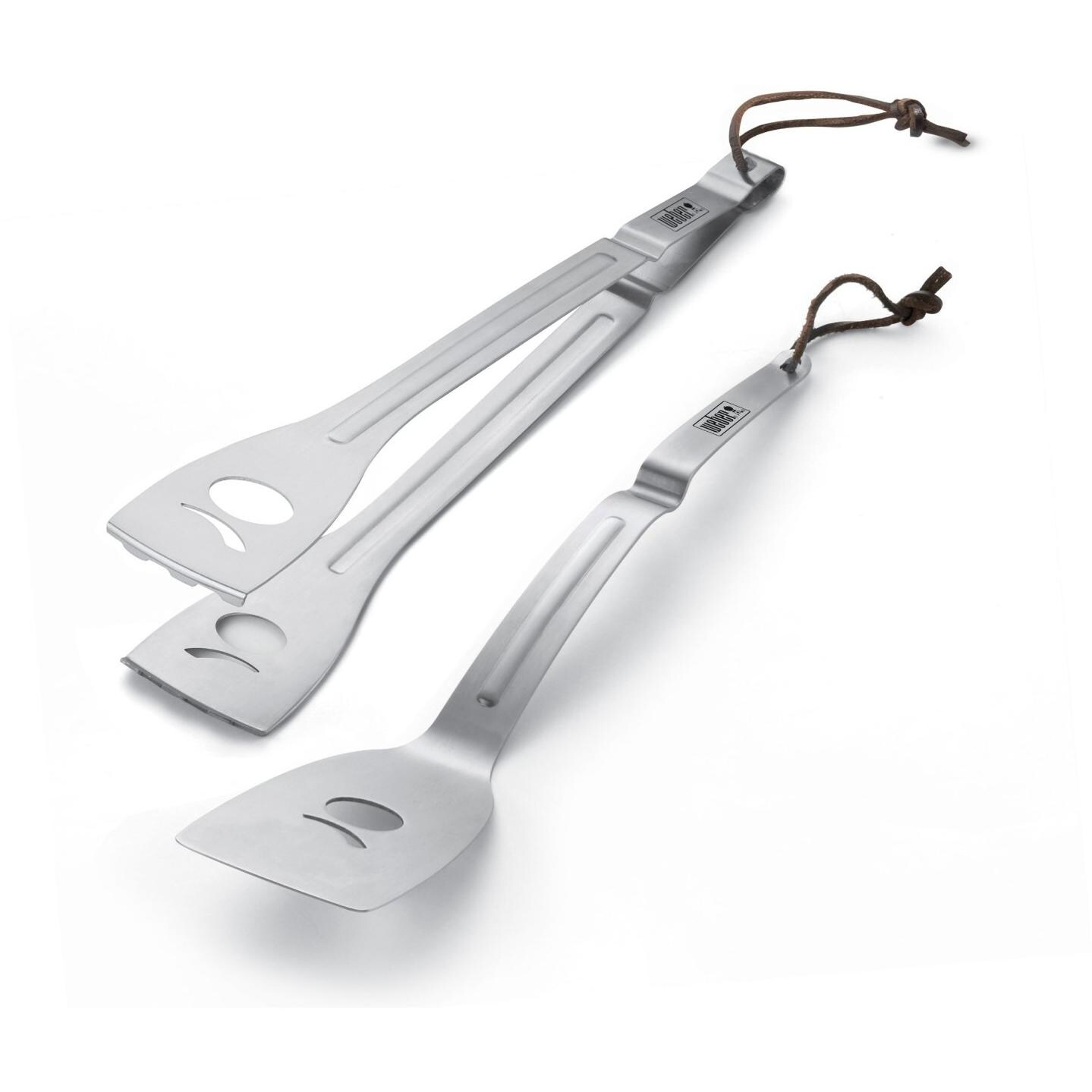 Weber 6515 Q Stainless Steel BBQ Tool Set - 2-Pieces