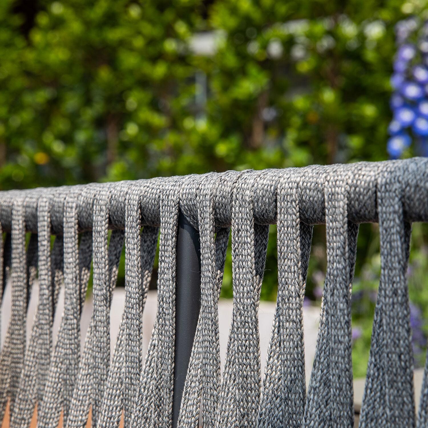 Elementi OS-2504T Milano Outdoor Aluminum Sofa w/ Sunbrella Cushions - Frame - Detail thumbnail