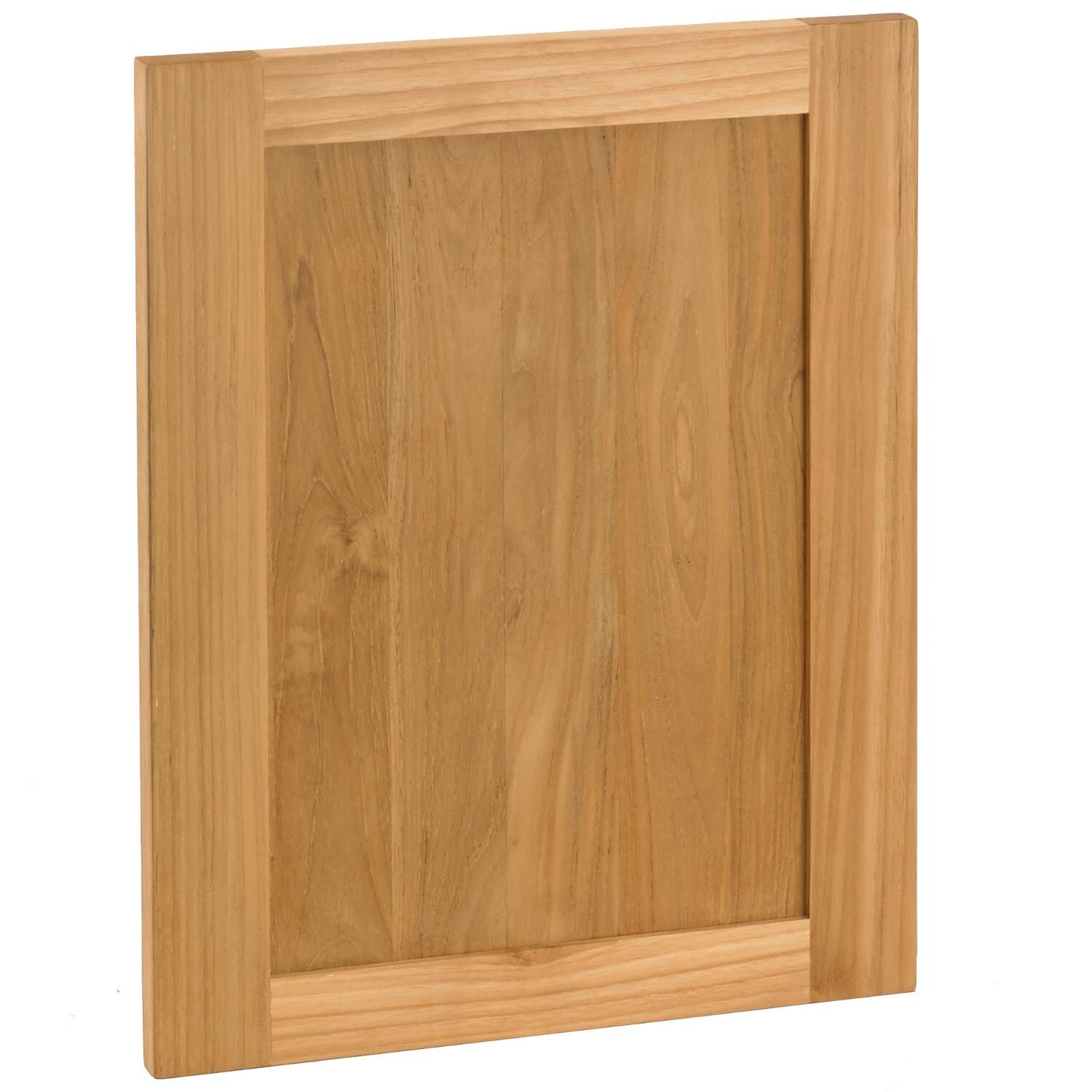 Pacific Teak DO-16-S | 16-Inch Teak Wood Shaker Door Panel thumbnail