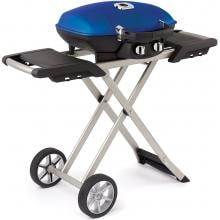 Napoleon TravelQ 285 Portable Propane Gas Grill On Cart - Blue