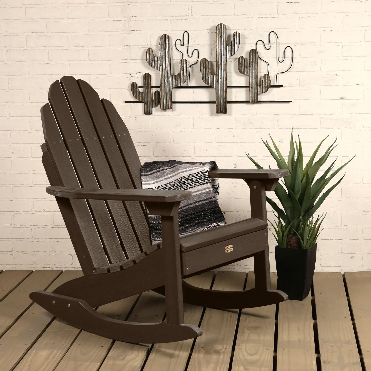 Charmville Recycled Plastic Adirondack Rocking Chair in Canyon by Lakeview Outdoor Designs