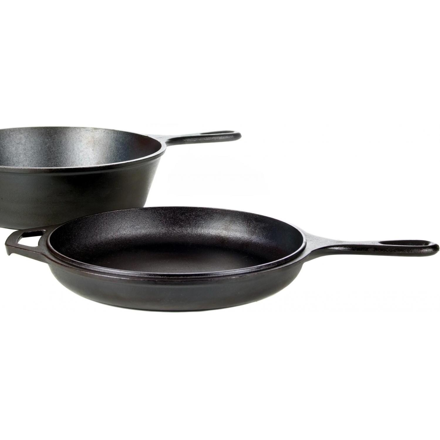 Lodge Cast Iron Cooker with Griddle Lid Seasoned thumbnail