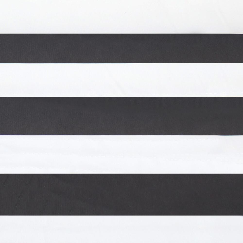 Ultimate Patio Quilted Double Hammock w/ Pillow - Black & White Stripe - Swatch thumbnail