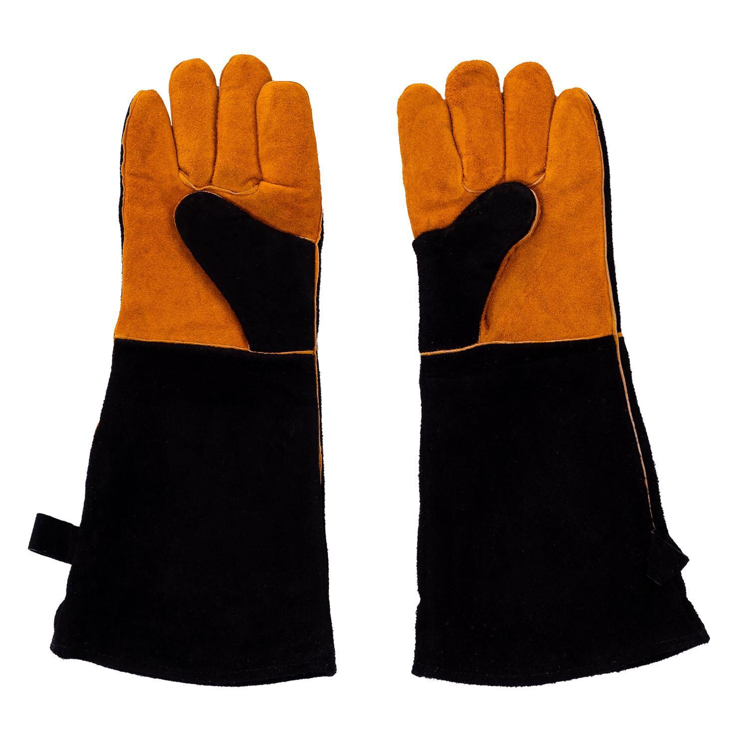 BBQGuys Signature BBQ-LTGL Suede Grilling Gloves thumbnail