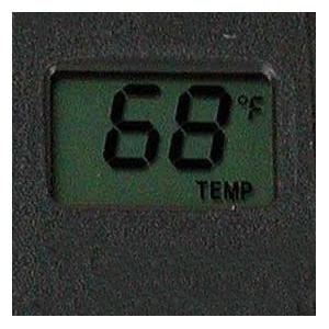 Rasmussen Wireless Hand-held Transmitter With Thermostat - Close-Up of LCD Screen thumbnail
