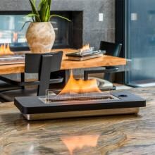 Lovinflame 20-Inch Ethanol-Free Fuel Tabletop Fire Pit - Black Powder Coat - 425007