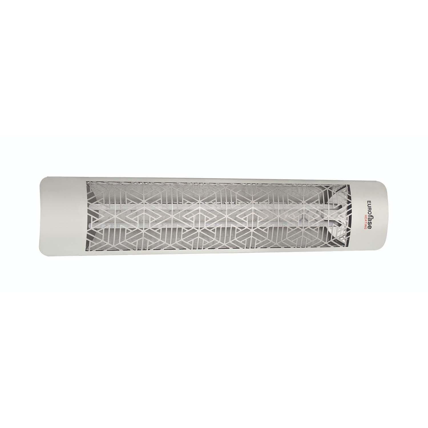 Eurofase Mason Series 39-Inch 5000 Watt Dual Element 277V Electric Infrared Patio Heater - Stainless Steel - EF50277S3