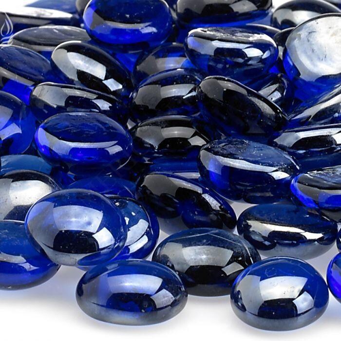 BBQGuys Signature 3/4-in Royal Blue Luster Fire Beads - 10 Pounds