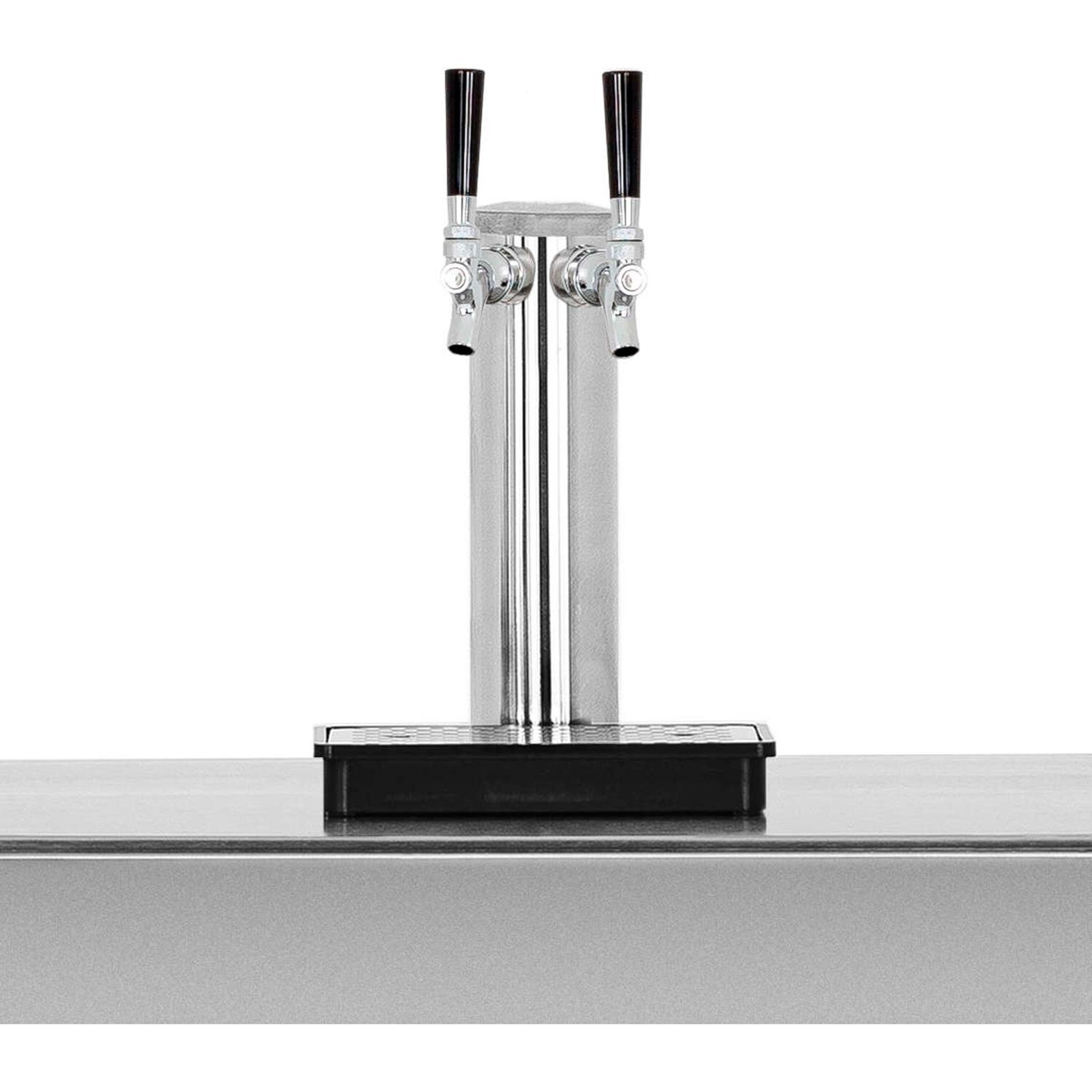 Summerset 25-Inch 6.6 Cu. Ft. Outdoor Rated Dual Tap Beer Dispenser/Kegerator - SSRFR-24DK2 - Double Tap thumbnail