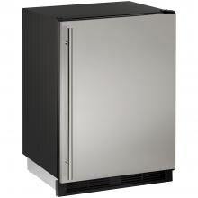 U-Line 1000 Series 24-Inch 5.2 Cu. Ft. Built-In Compact Refrigerator - Stainless Steel - U-1224RS-00B image