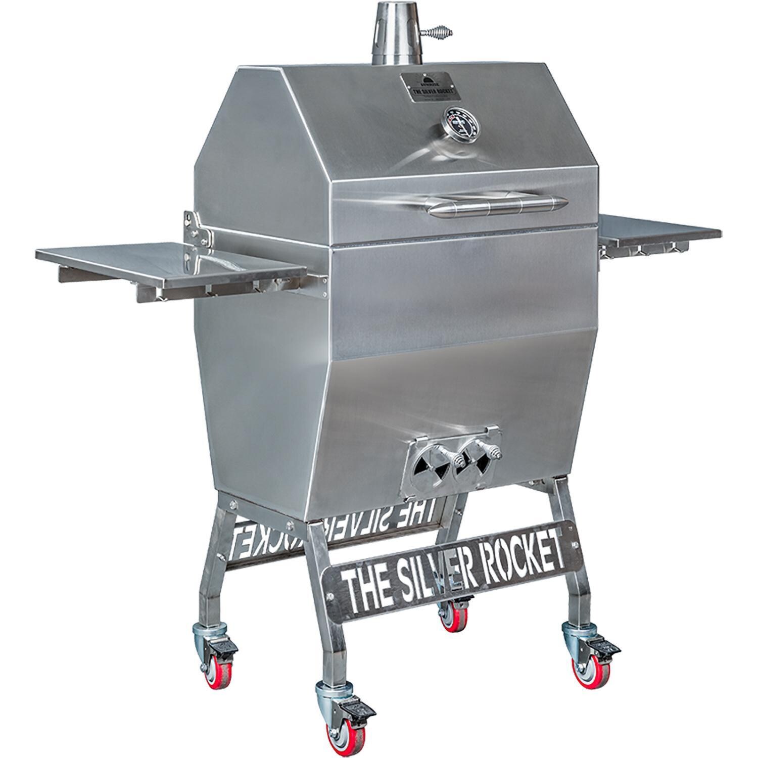 Rocket Outdoors Medium Silver Rocket Kamado Grill - MDSRF