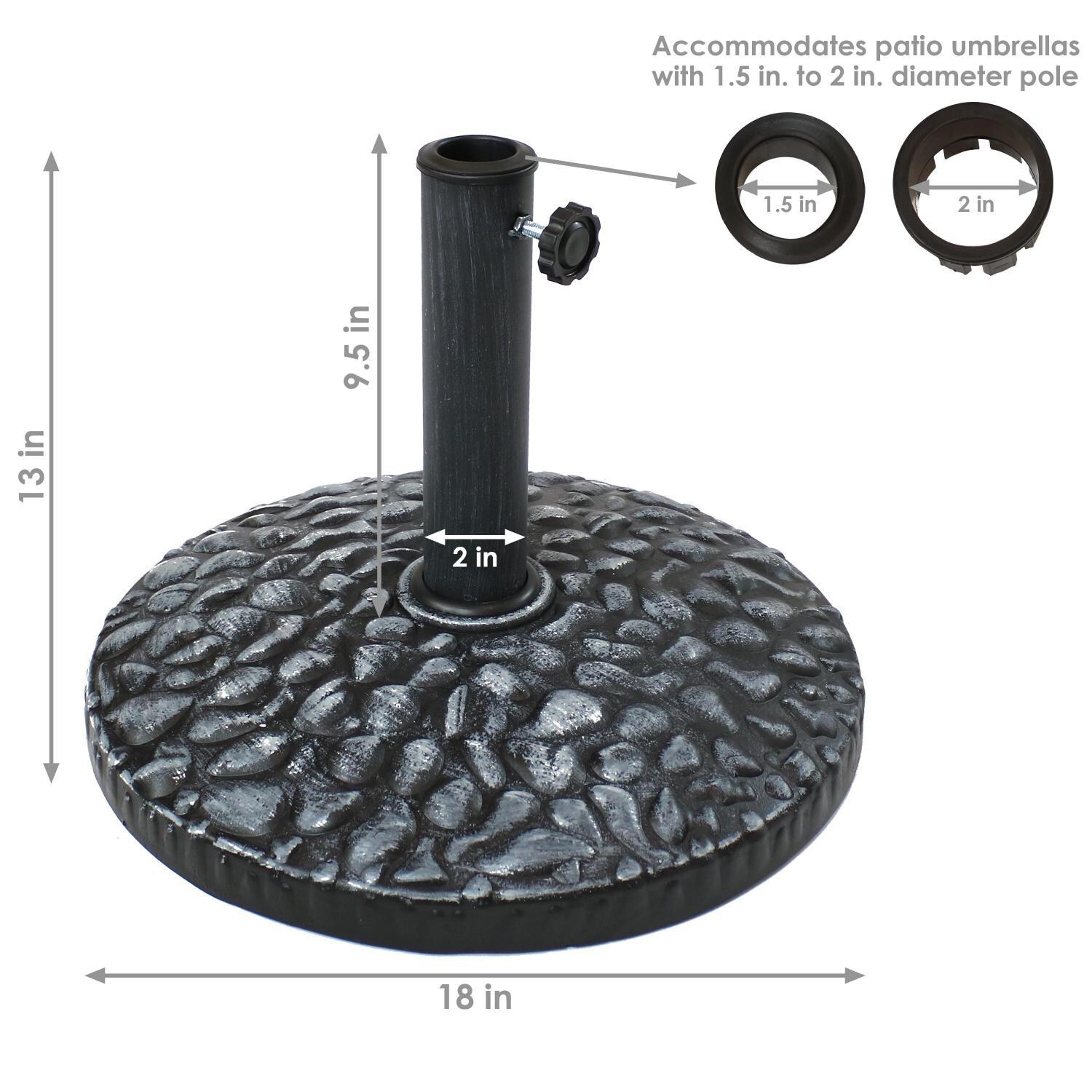 Ultimate Patio 23 Lb Pebble Textured Resin Umbrella Base - Overview thumbnail