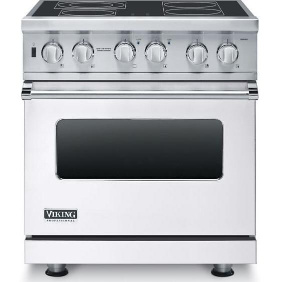 Viking Professional 5 Series 30-Inch 4-Burner Self-Cleaning Electric Range - White - VESC5304BWH thumbnail