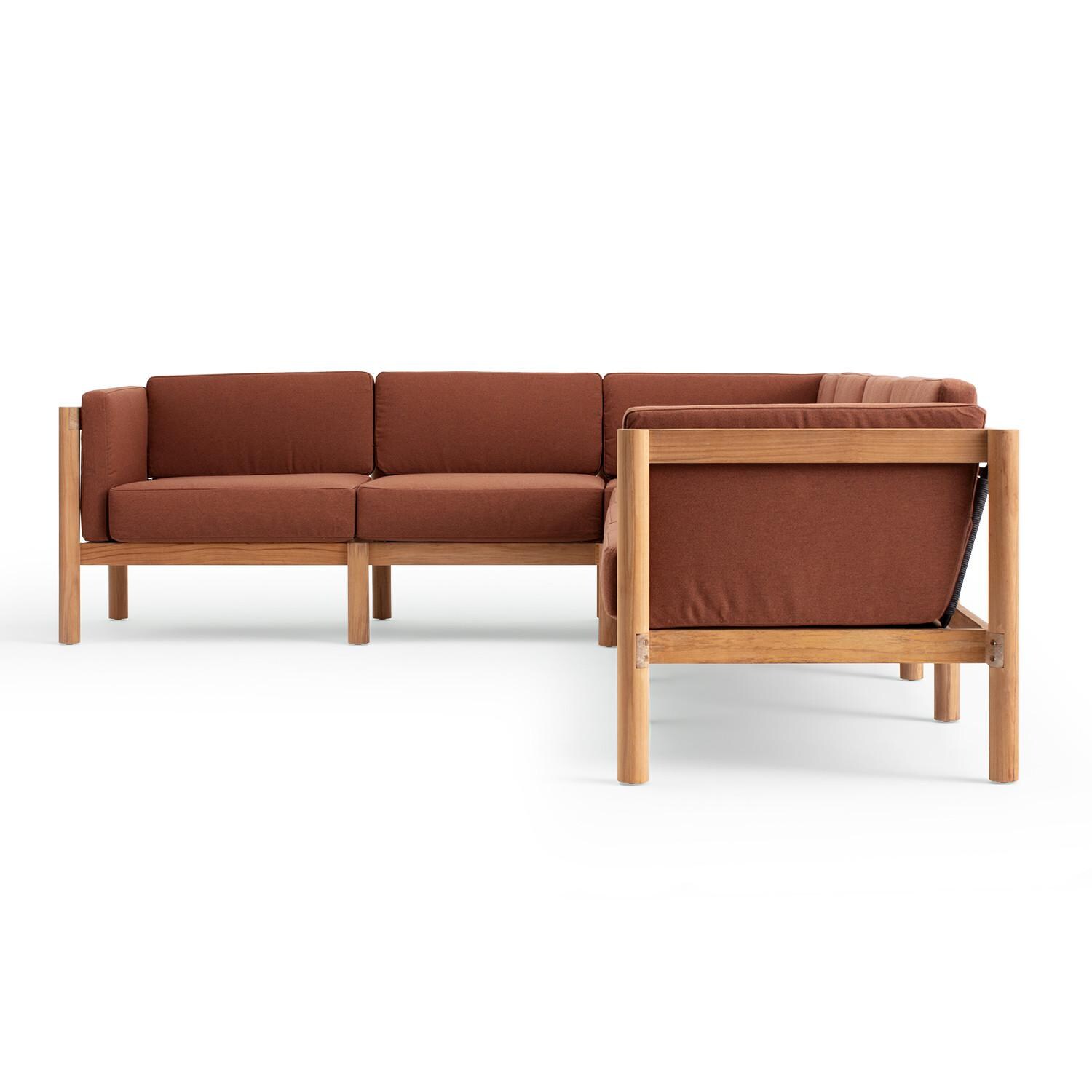 Neighbor SECT1 - RU 6 Piece Sectional W/ Sunbrella Cushion Arms - Long Side View thumbnail