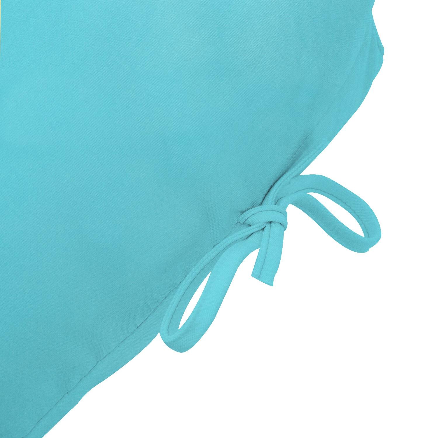 Sunbrella Canvas Aruba Long Outdoor Replacement Chaise Lounge Cushion By UltimatePatio.com - Tie Detail thumbnail