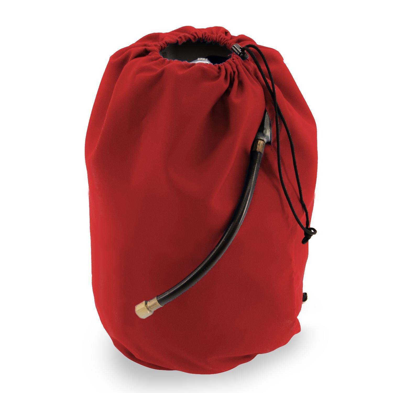 Sunbrella 20 Pound Propane Tank Cover in Canvas Jockey Red by BBQGuys Signature - AMSUN-PTC609