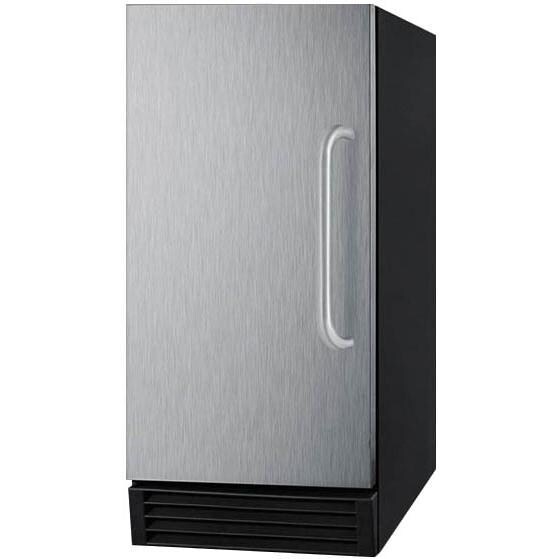 Summit 50 Lb. Indoor Built-In / Freestanding ADA Height Icemaker - Stainless Steel - Angle thumbnail