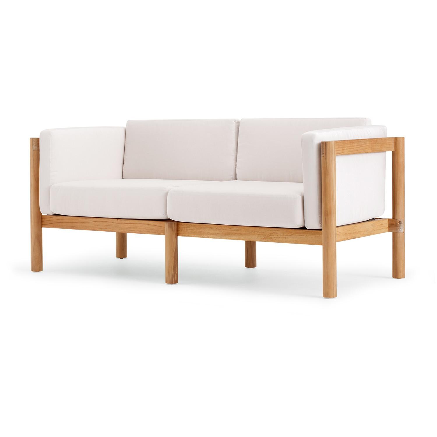 Neighbor Loveseat W/ Sunbrella Cushion Arms - Sunbrella Canvas image