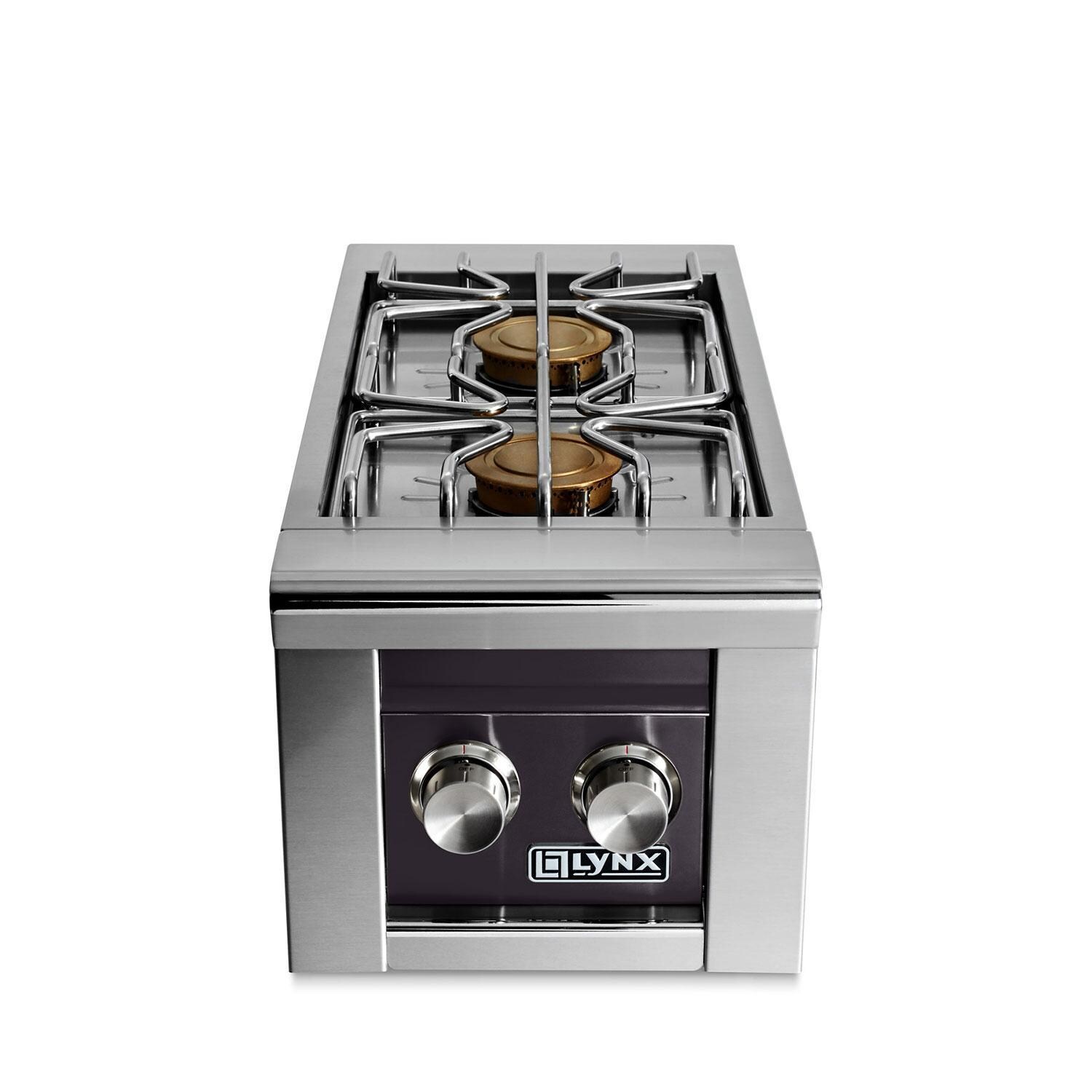 Lynx Professional Built-In Natural Gas Double Side Burner in Obsidian - LSB2-2-OBNG
