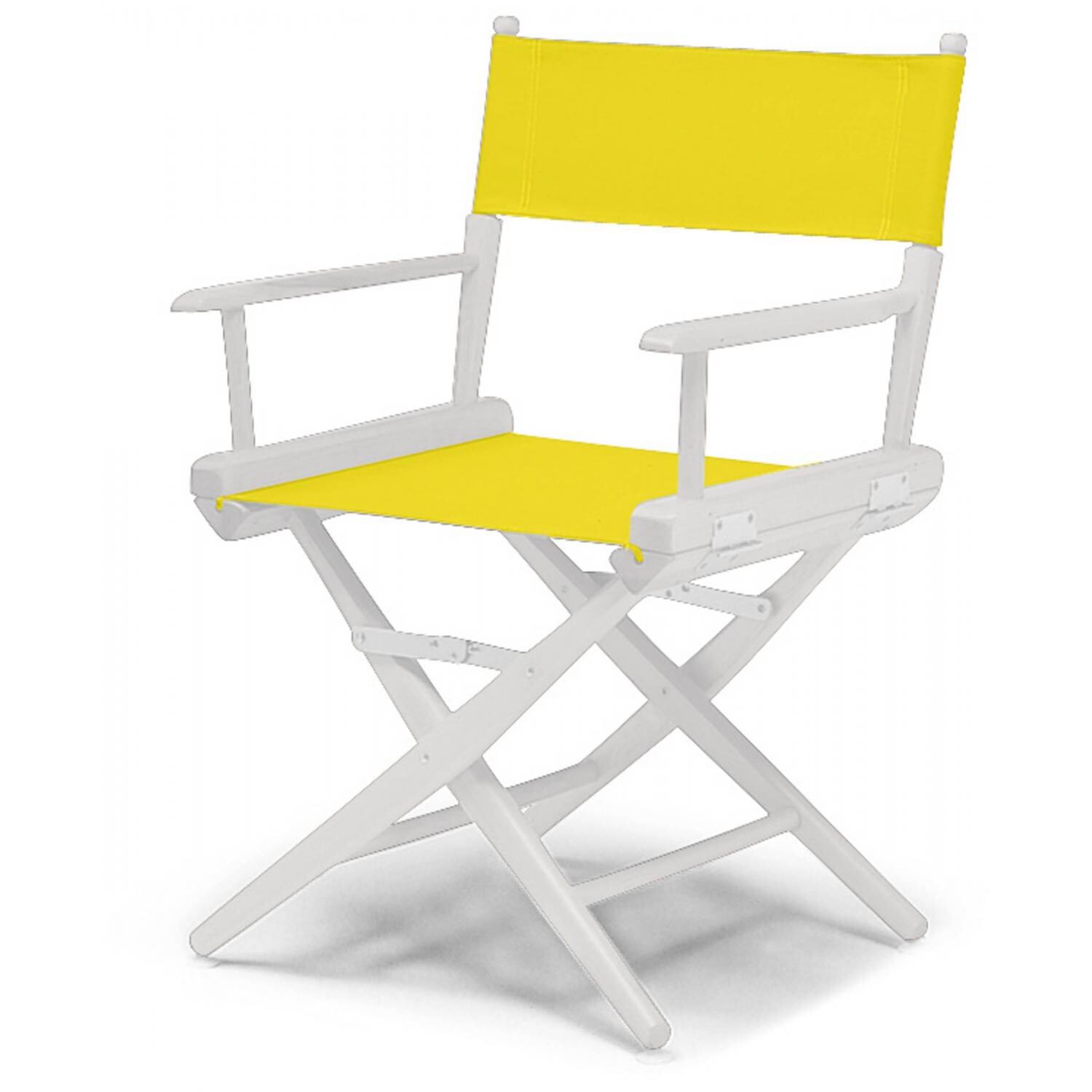 World Famous Dining Height Director Chair By Telescope Casual - White/Canary