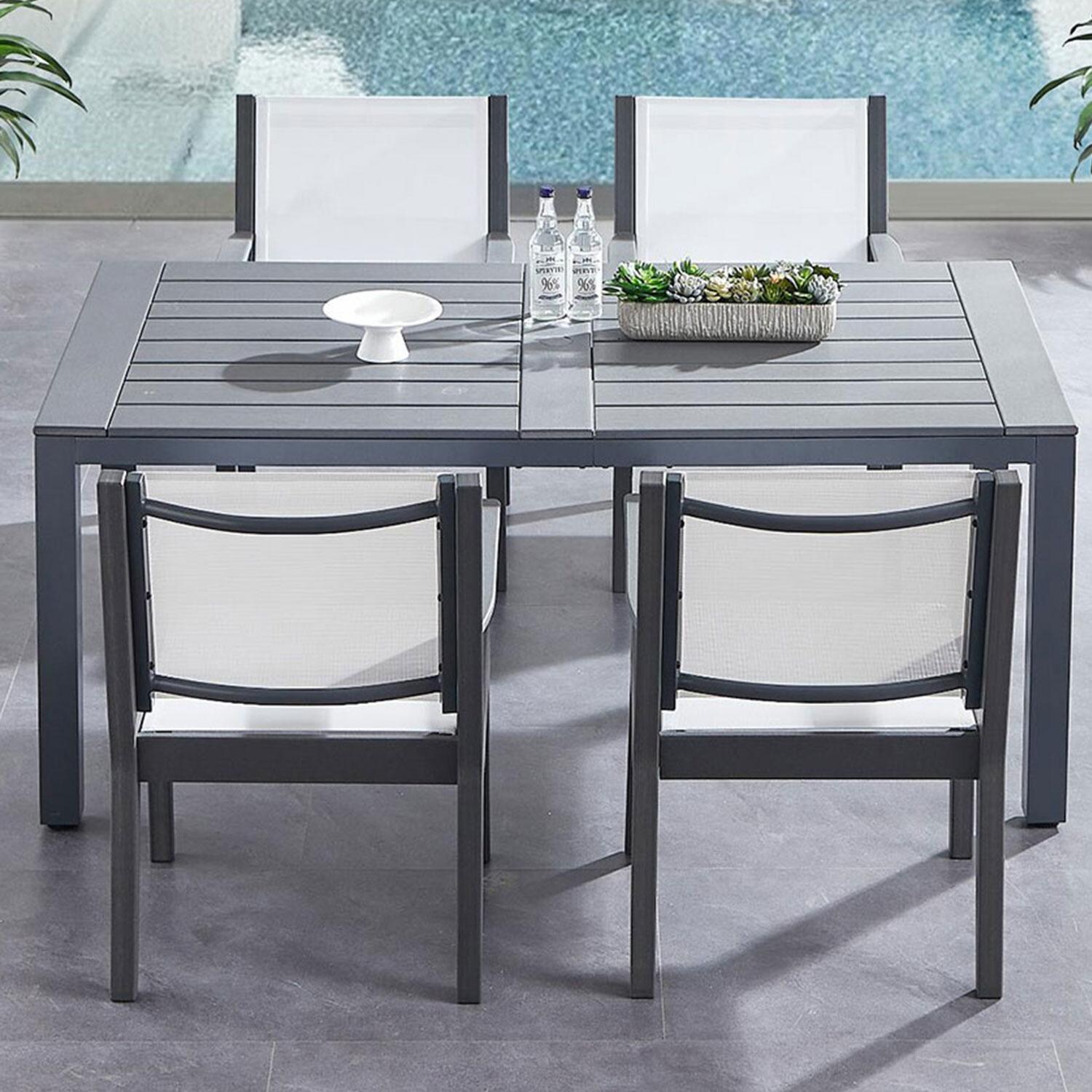 Everglades 71 Inch Polyresin Dining Table by Lakeview Outdoor Designs