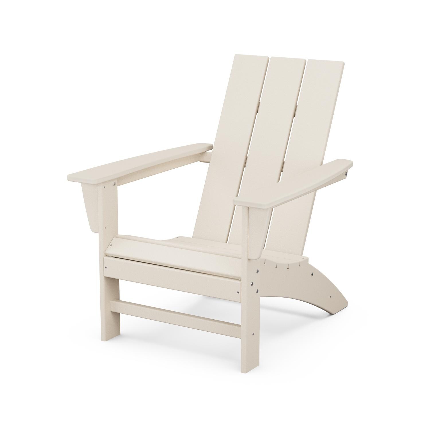 Modern Recycled Plastic Adirondack in Sand by POLYWOOD