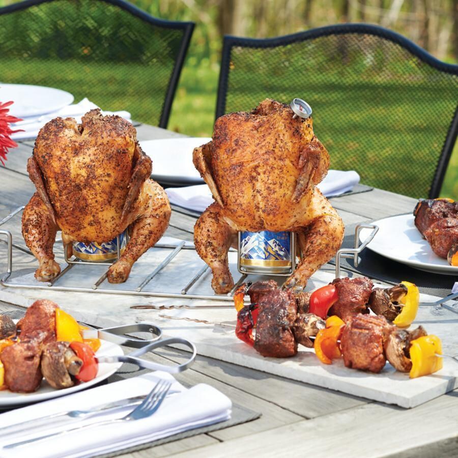 Napoleon Ultimate Griller Bundle - Eight Stainless Steel Multifunctional Skewers - Skewers & Chicken - Lifestyle thumbnail