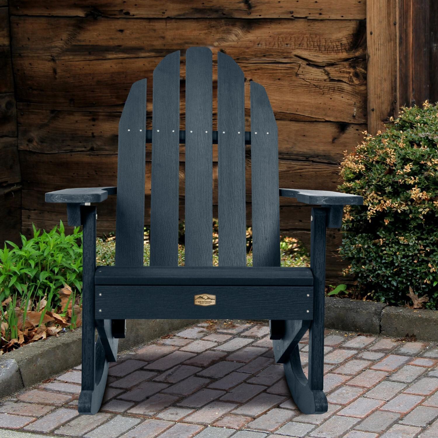 Lakeview The Charmville Adirondack Rocking Chair - Federal Blue - Front thumbnail