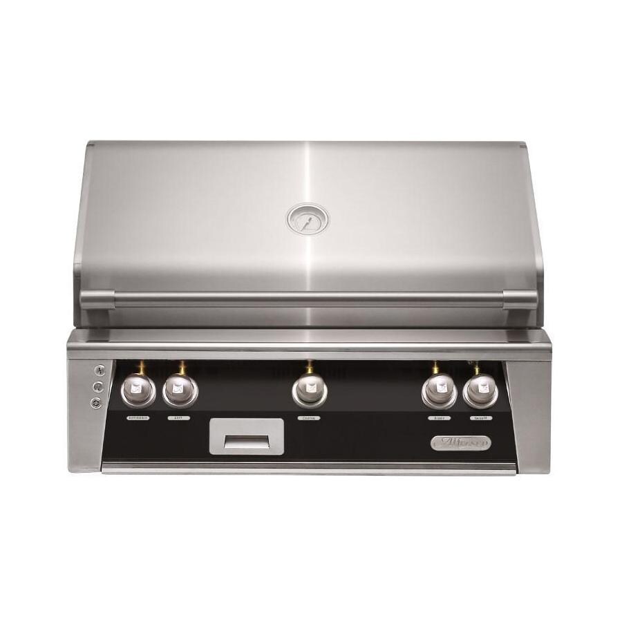 Alfresco ALXE 36-Inch Built-In Natural Gas Grill With Rotisserie in Jet Black Matte - ALXE-36-NG-SM9005