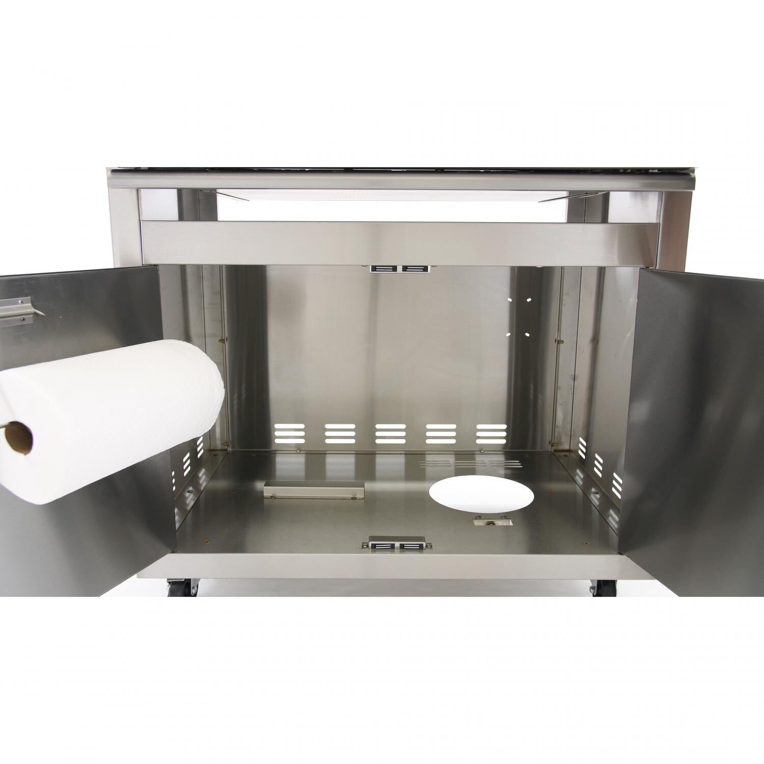 Blaze Grill Cart For 4 Burner Gas Grill - Open Doors thumbnail