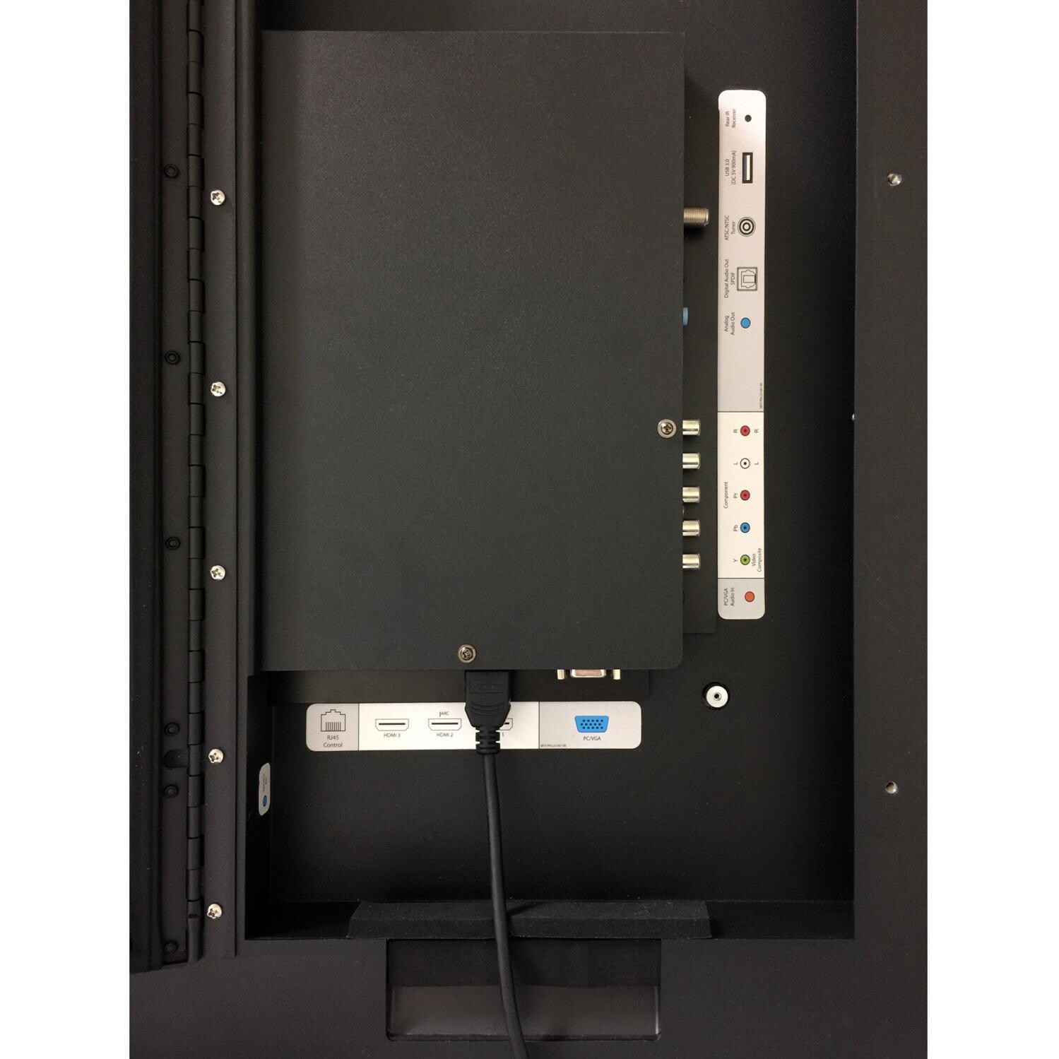 SunBriteTV - SB-V-75-4KHDR-BL - 75 Inch Outdoor TV - Media Bay  thumbnail