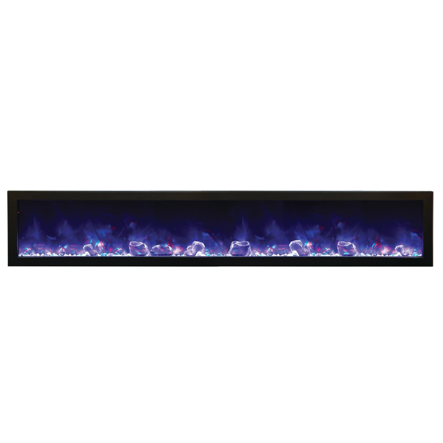 Amantii 88-inch Panorama Deep Electric Fireplace - Purple thumbnail