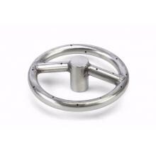 HPC 6-Inch Round Stainless Steel Single-Ring Natural Gas Fire Pit Ring Burner Only image