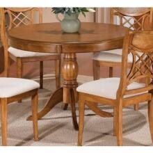 Hillsdale Glenmary/bayberry Round Pedestal Table With Oak Veneer - Oak - 4766dtb image