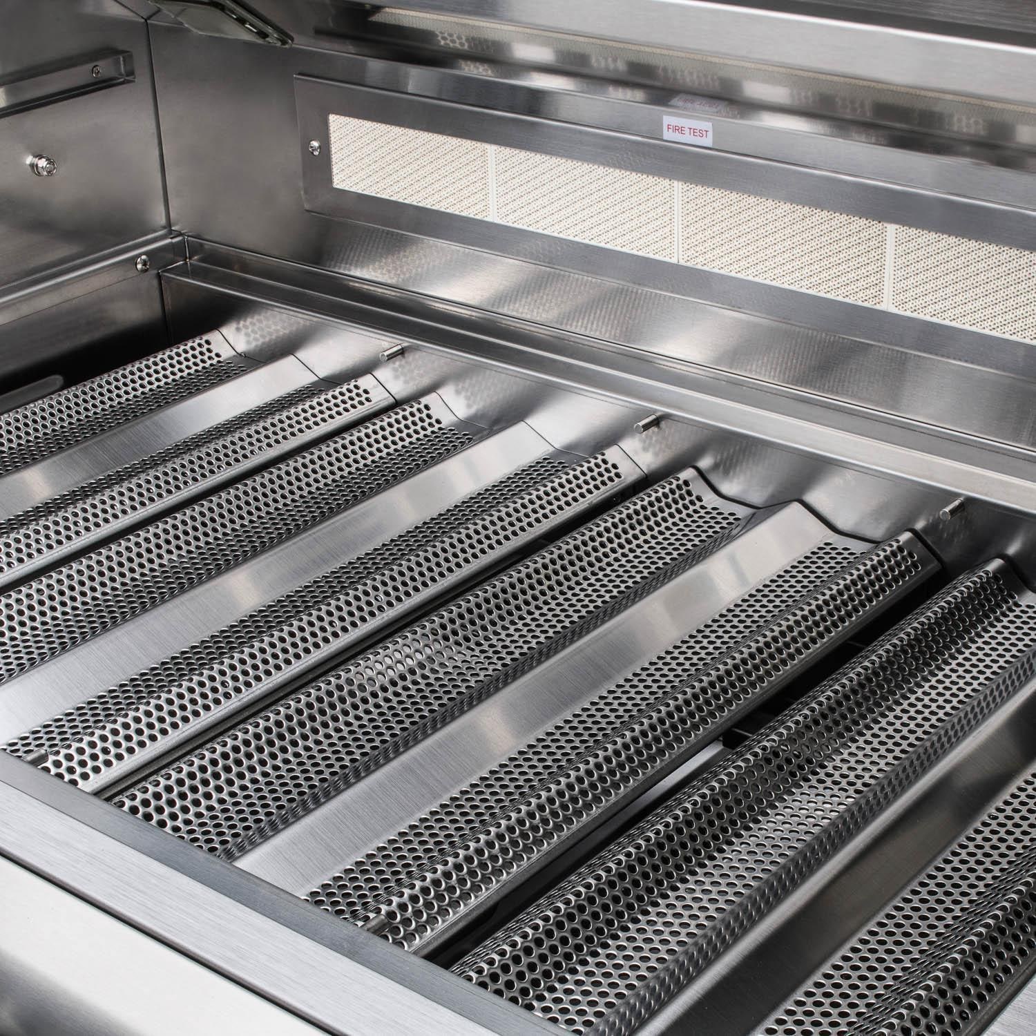 Blaze BLZ-4LTE2-NG Premium LTE 32-in 4-Burner Built-In Natural Gas Grill - 14 Gauge Stainless Steel Flame Tamers - Detail thumbnail