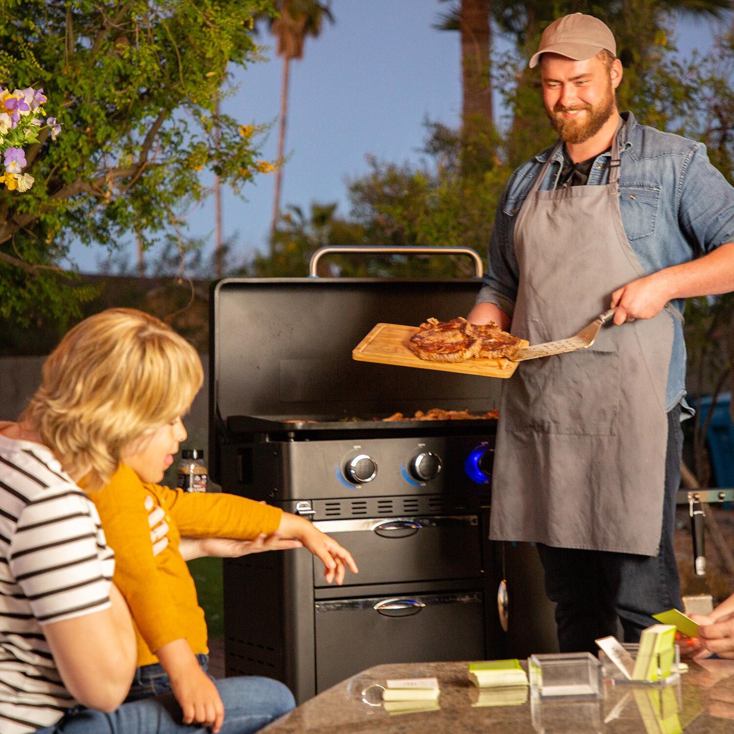 Pit Boss 10783 Ultimate Lift Off 5 Burner Propane Griddle - In Yard - Lifestyle thumbnail