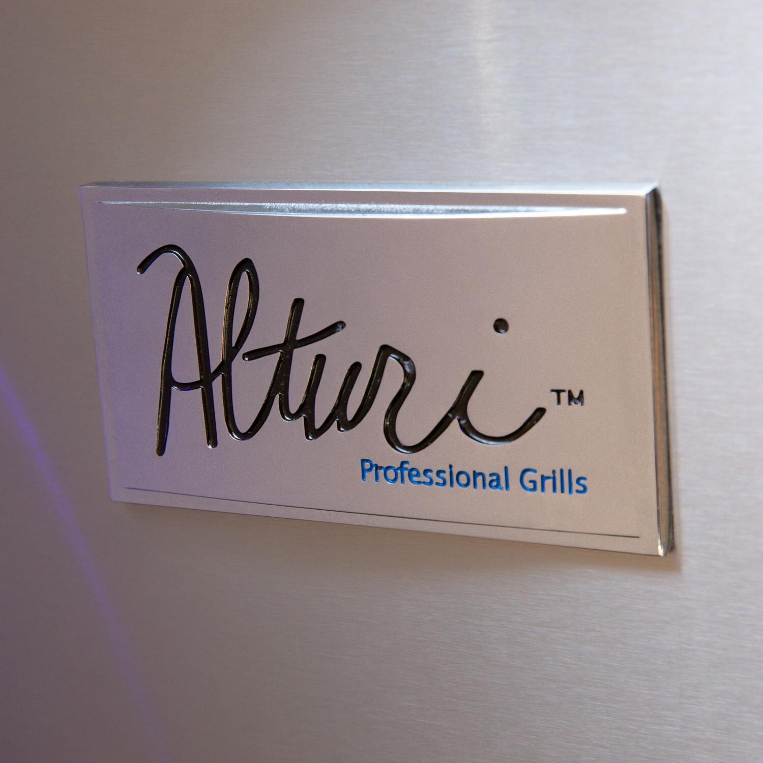 Summerset Alturi ALT36R-NG 36-Inch 3-Burner Natural Gas Grill With Red Brass Burners & Rotisserie - Logo Badge thumbnail