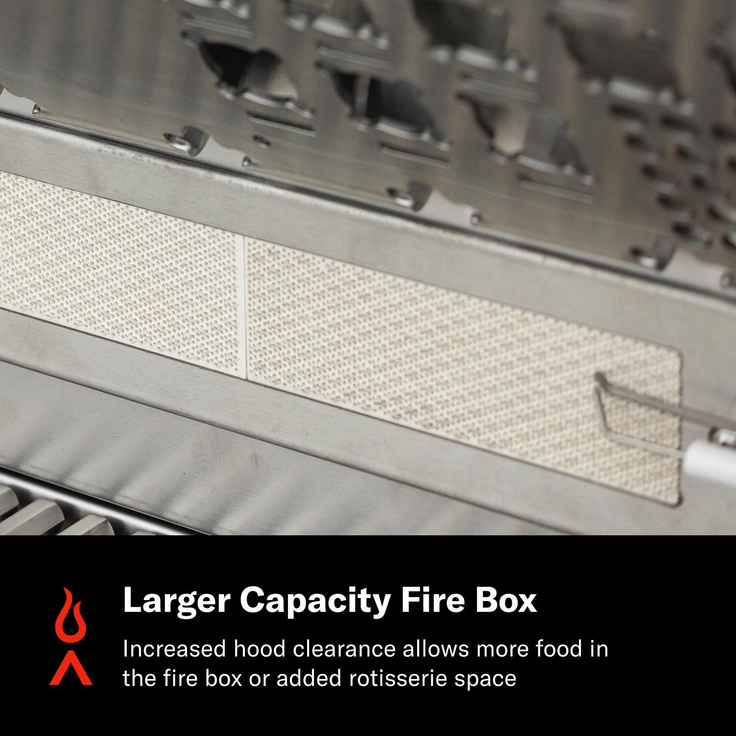 Blaze BLZ-5LTEPRO-LP LTE PRO 40-in 5-Burner Propane Grill w/ Digital Temperature Screen & Rotisserie - Larger Capacity Fire Box - Detail thumbnail