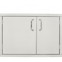 BBQGuys.com Kingston Series 42 X 31-Inch Stainless Steel Enclosed Water Resistant Cabinet Storage image