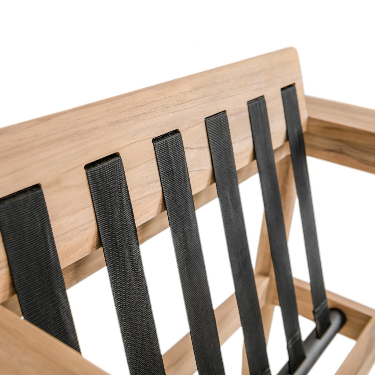 Teak + Table Ibiza Club Chair in Granite - Frame Detail - Detail thumbnail