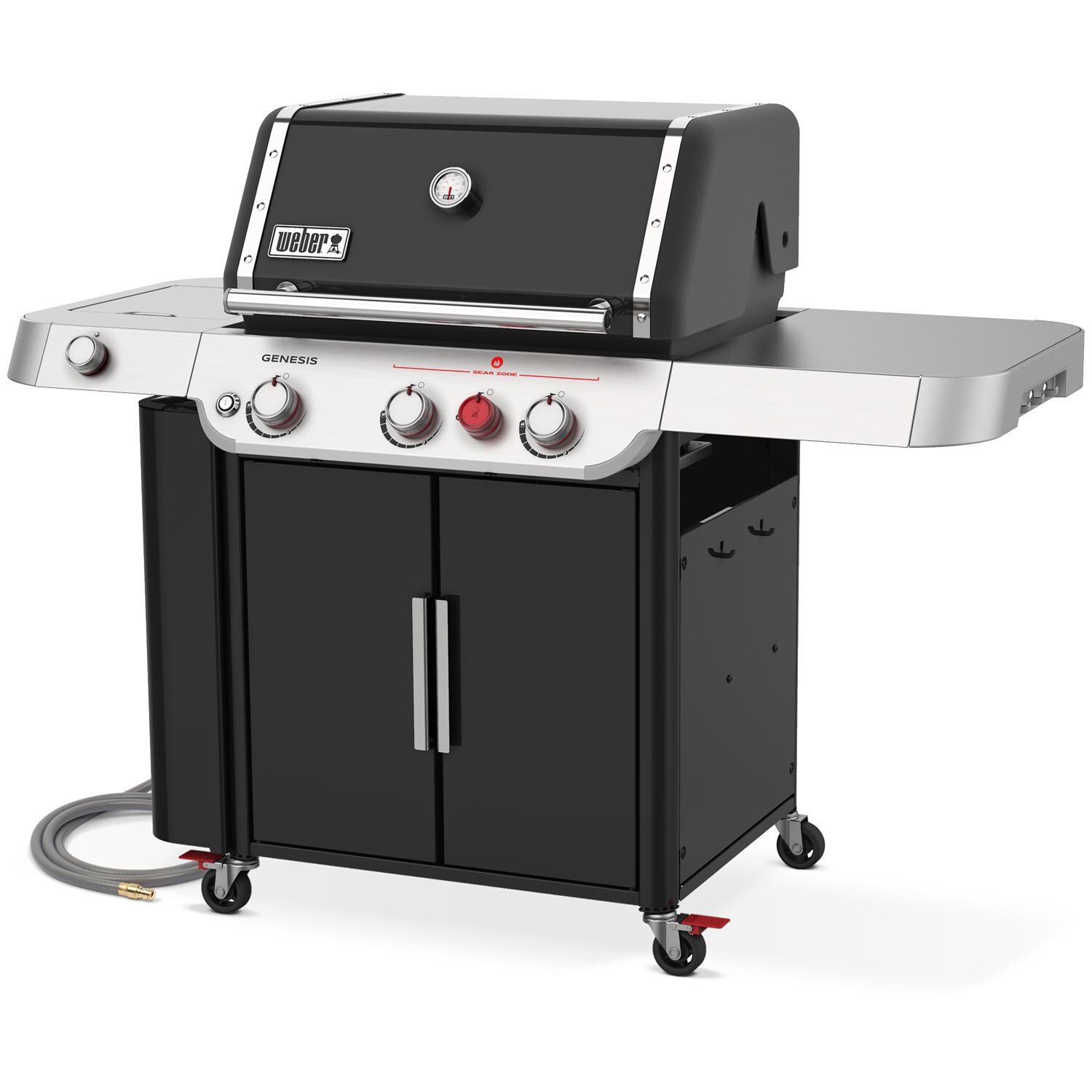 Weber GENESIS 37413301 SP-E-335 Special Edition Natural Gas Grill with Sear Burner & Side Burner - Black - Right-Side Angled View thumbnail