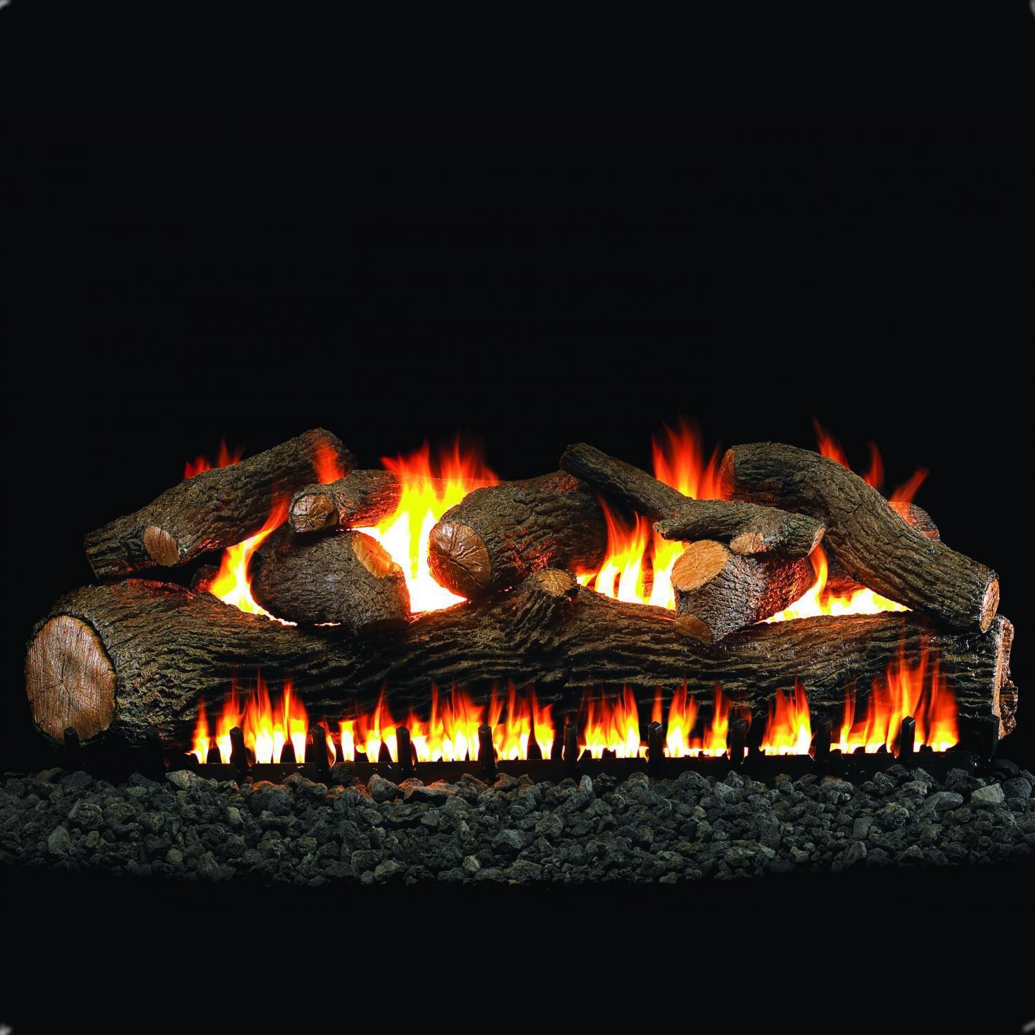 Peterson Real Fyre 36-Inch Mammoth Pine See-Thru Gas Log Set With Vented Natural Gas EPIC Burner - Match Light thumbnail