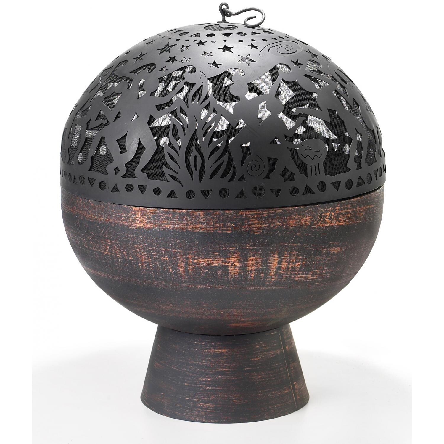 Full Moon Party 26Inch Copper Wood Burning Steel Fire Pit With Spark