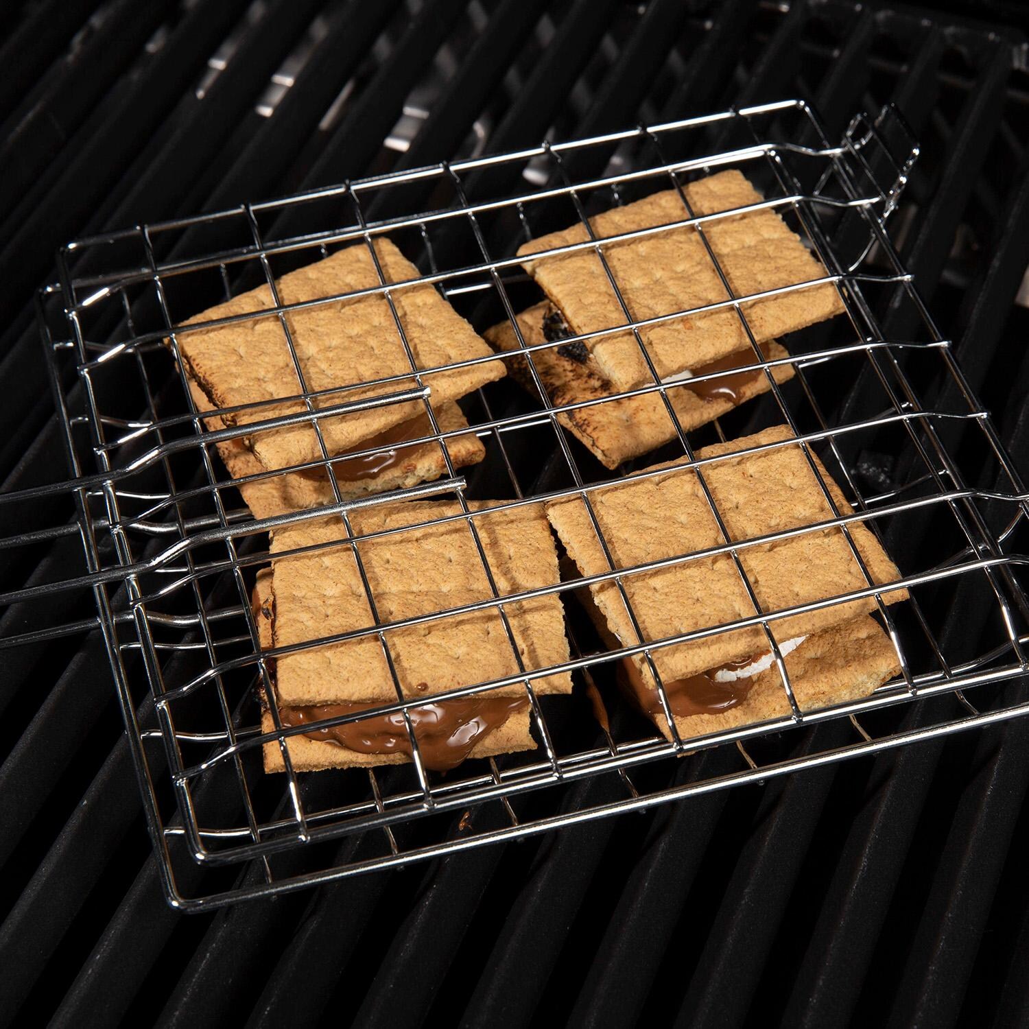GrillPro Chrome S'mores Basket - 24869 - Cooking Up Close - Lifestyle thumbnail