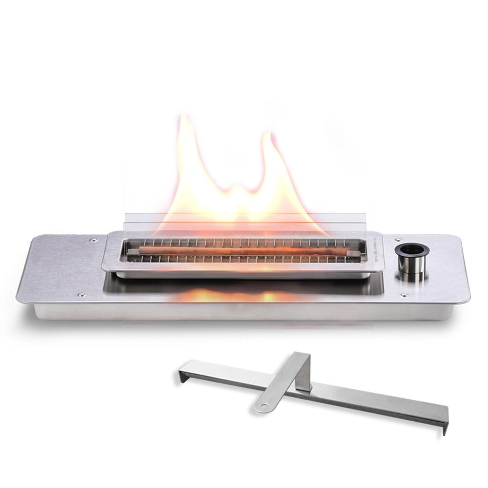 Lovinflame - 425006 + 425010 (2) - Stainless Steel Burner Insert w/ Fuel - With Fire Snuffer thumbnail