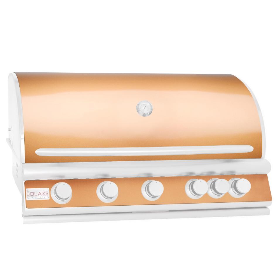 Blaze BLZ-5BSK-RG 5 Burner Grill Skin & Control Panel Cover - Rose Gold / Copper thumbnail